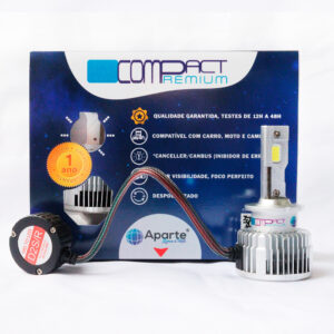 D2s/d2r Led Compact Premium 20.000 Lúmens 6000k (par)