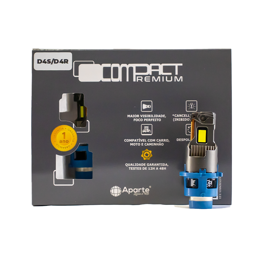 D4s/d4r Led Compact Premium 20.000 Lúmens 6000k (par)