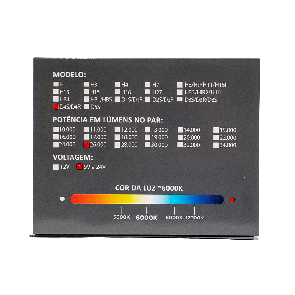 D4s/d4r Led Compact Premium 20.000 Lúmens 6000k (par) - Imagem 6