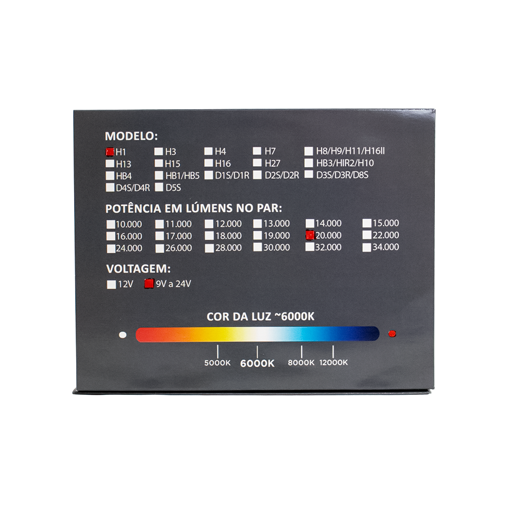 H1 Led Compact Premium 20.000 Lúmens 6000k (par) - Imagem 6