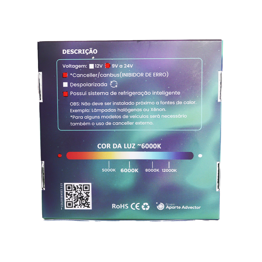 H8/h9/h11/h16-2 Led Projetor Space All 30.000 Lúmens (par) - Imagem 8