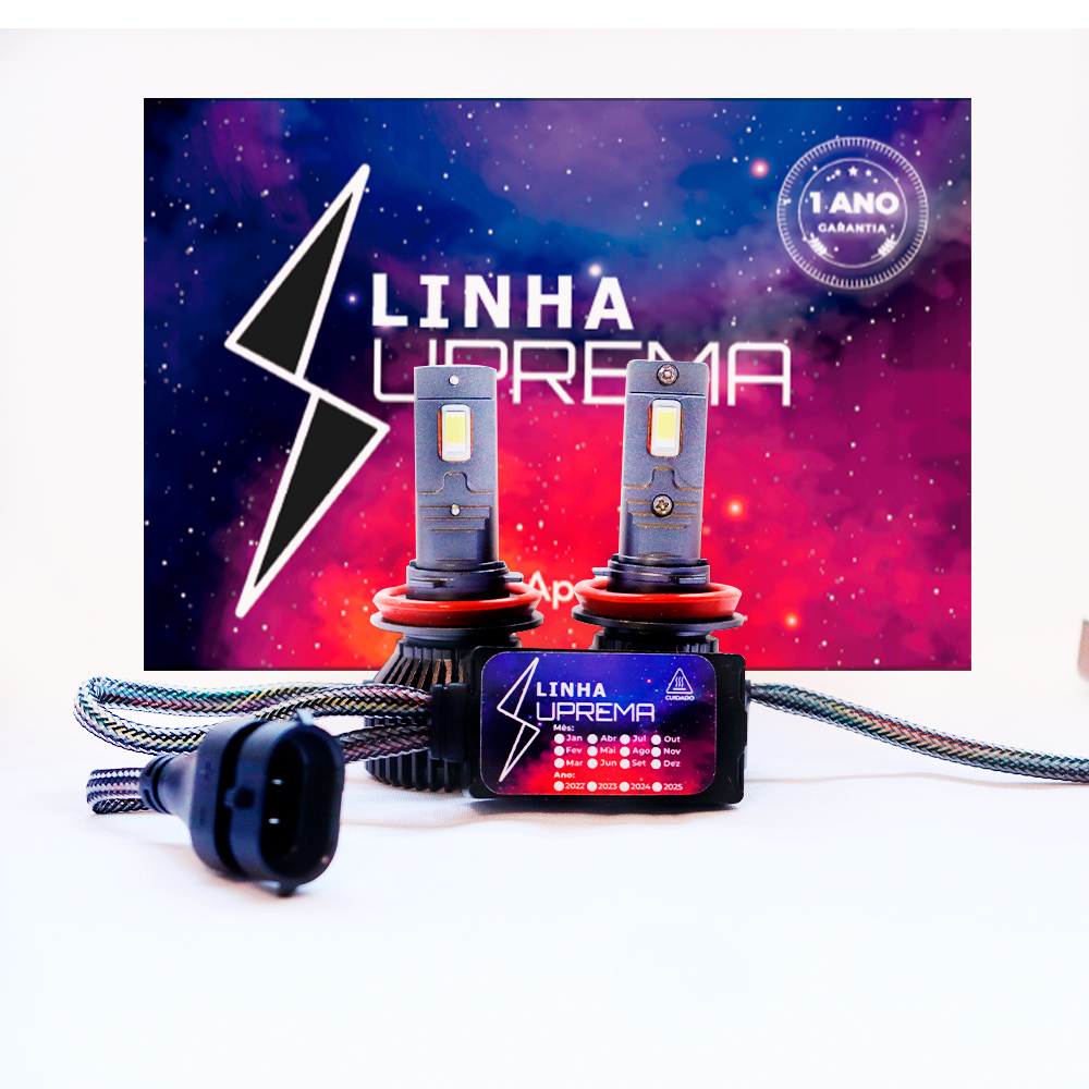 H8/h9/h11/h16-2 Led Suprema 50.000 Lúmens 5000k (par)