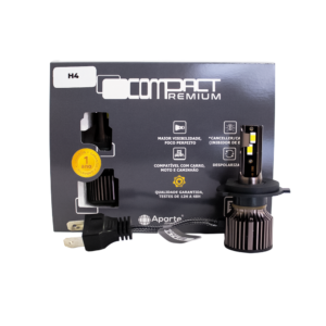 H4 Led Compact Premium 20.000 Lúmens 6000k (par)