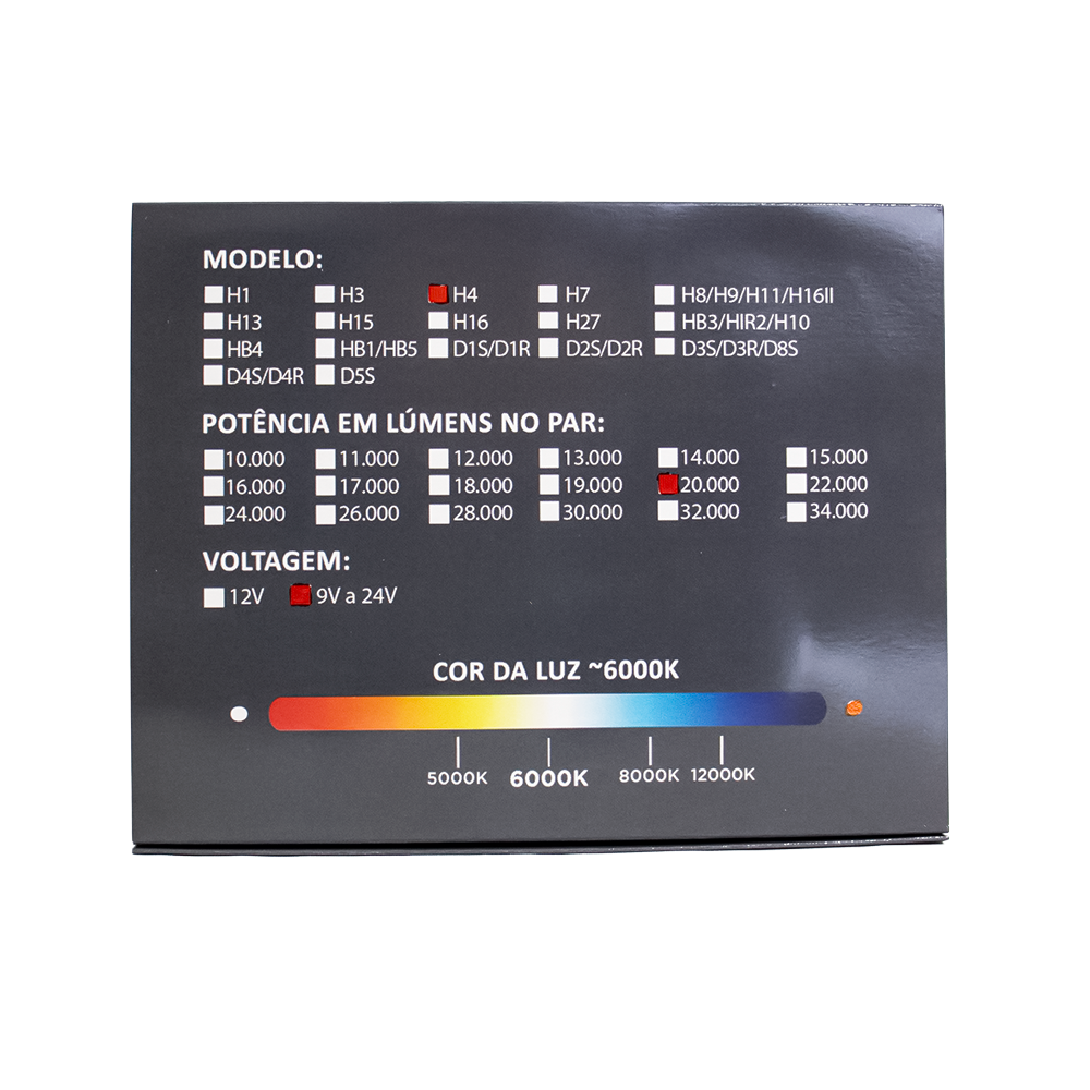 H4 Led Compact Premium 20.000 Lúmens 6000k (par) - Imagem 8