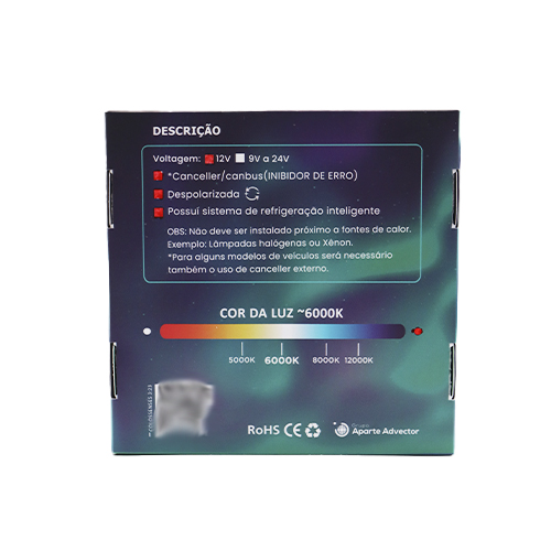 H4/h19 Led Nano Space All 20.000 Lúmens 6000k (par) - Imagem 5