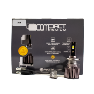 H7 Led Compact Premium 20.000 Lúmens 6000k (par)