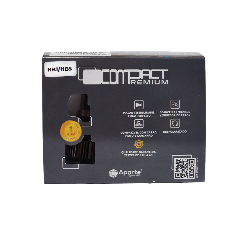 Hb1/hb5 Led Compact Premium 20.000 Lúmens 6000k (par) - Imagem 2