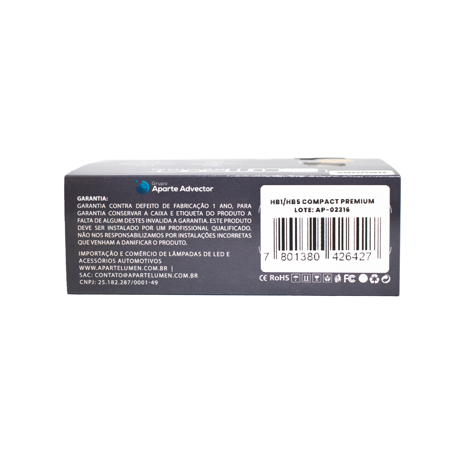 Hb1/hb5 Led Compact Premium 20.000 Lúmens 6000k (par) - Imagem 7