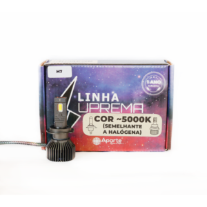 H7 Led Suprema 50.000 Lúmens Branco Neutro 5000k (par)