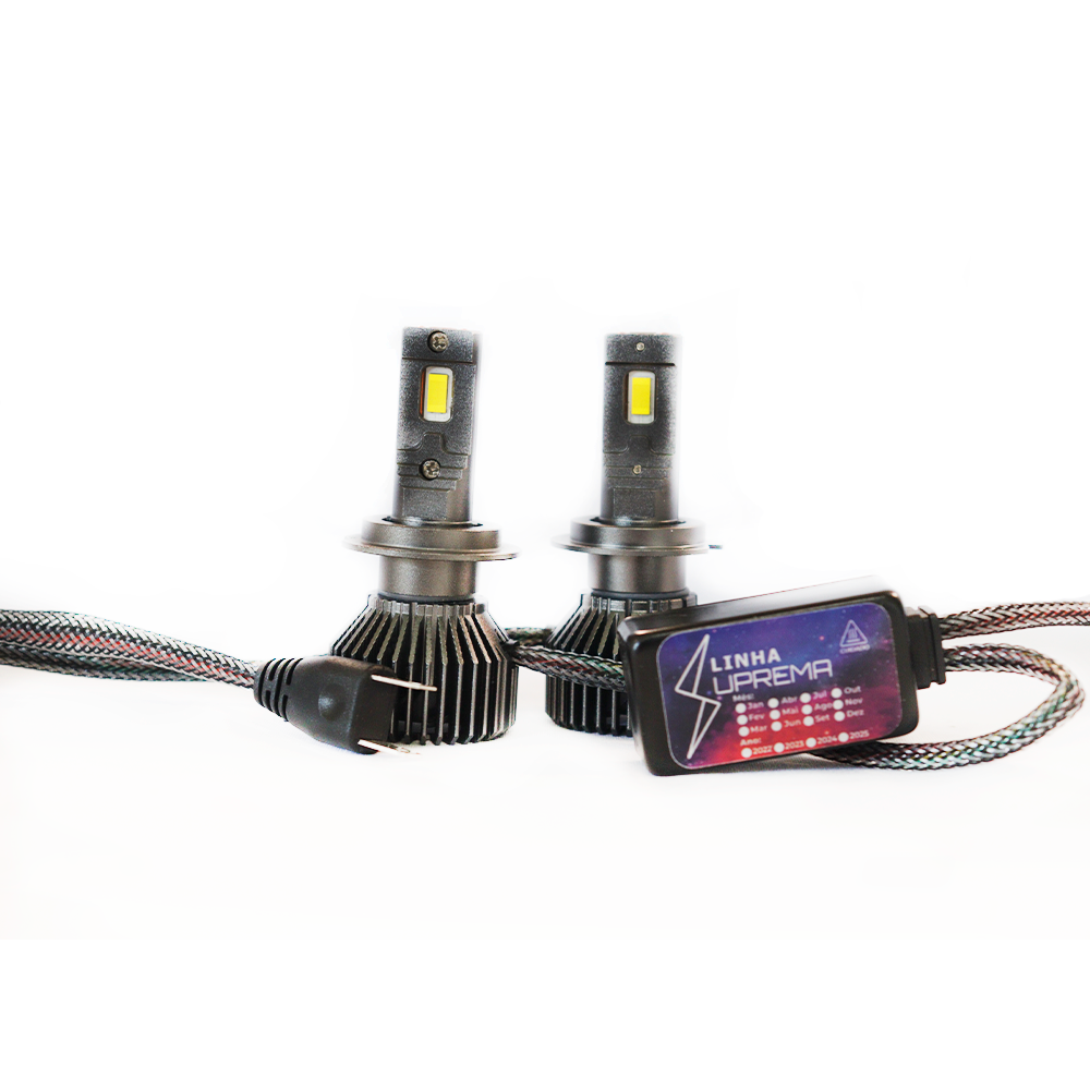 H7 Led Suprema 50.000 Lúmens Branco Neutro 5000k (par) - Imagem 7