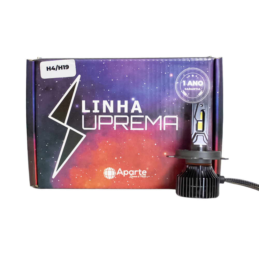 H4 Led Suprema 50.000 Lúmens Branco Neutro 5000k (par)